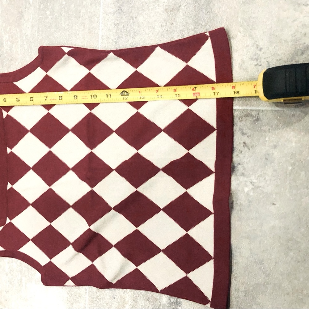 🔥VU🔥Gorgeous Argyle Sweater🔥Measurements in Photos🔥 - Picture 11 of 14